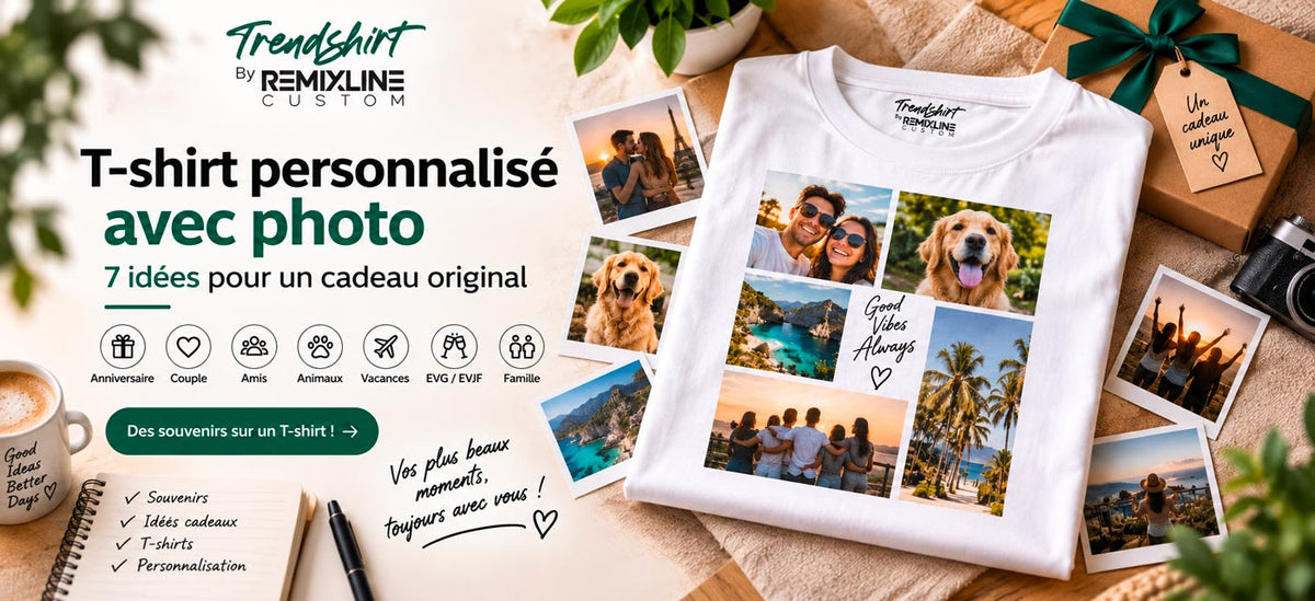 T-shirt personnalisé avec photo : 7 idées pour un cadeau original