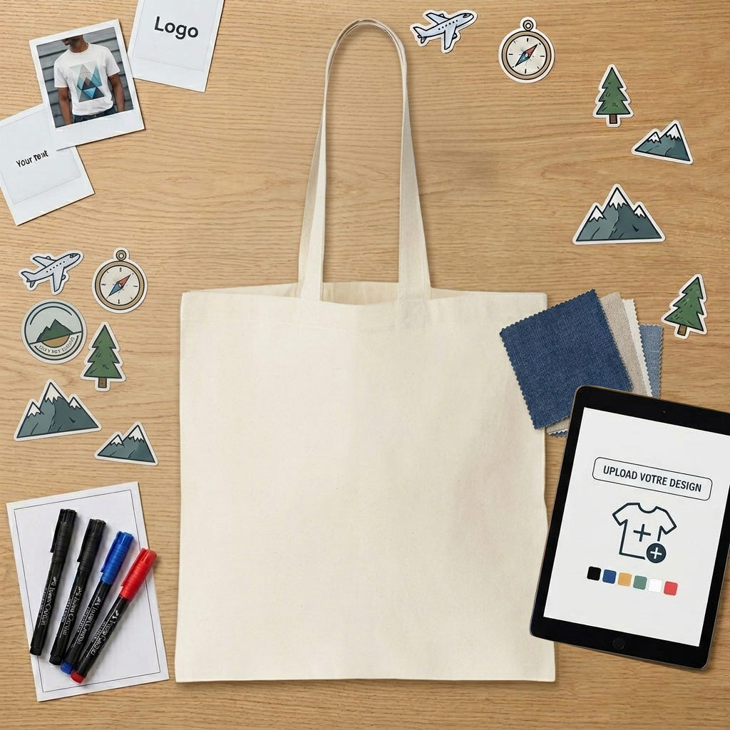 Tote Bag personnalisée photo & texte – Créez un accessoire unique