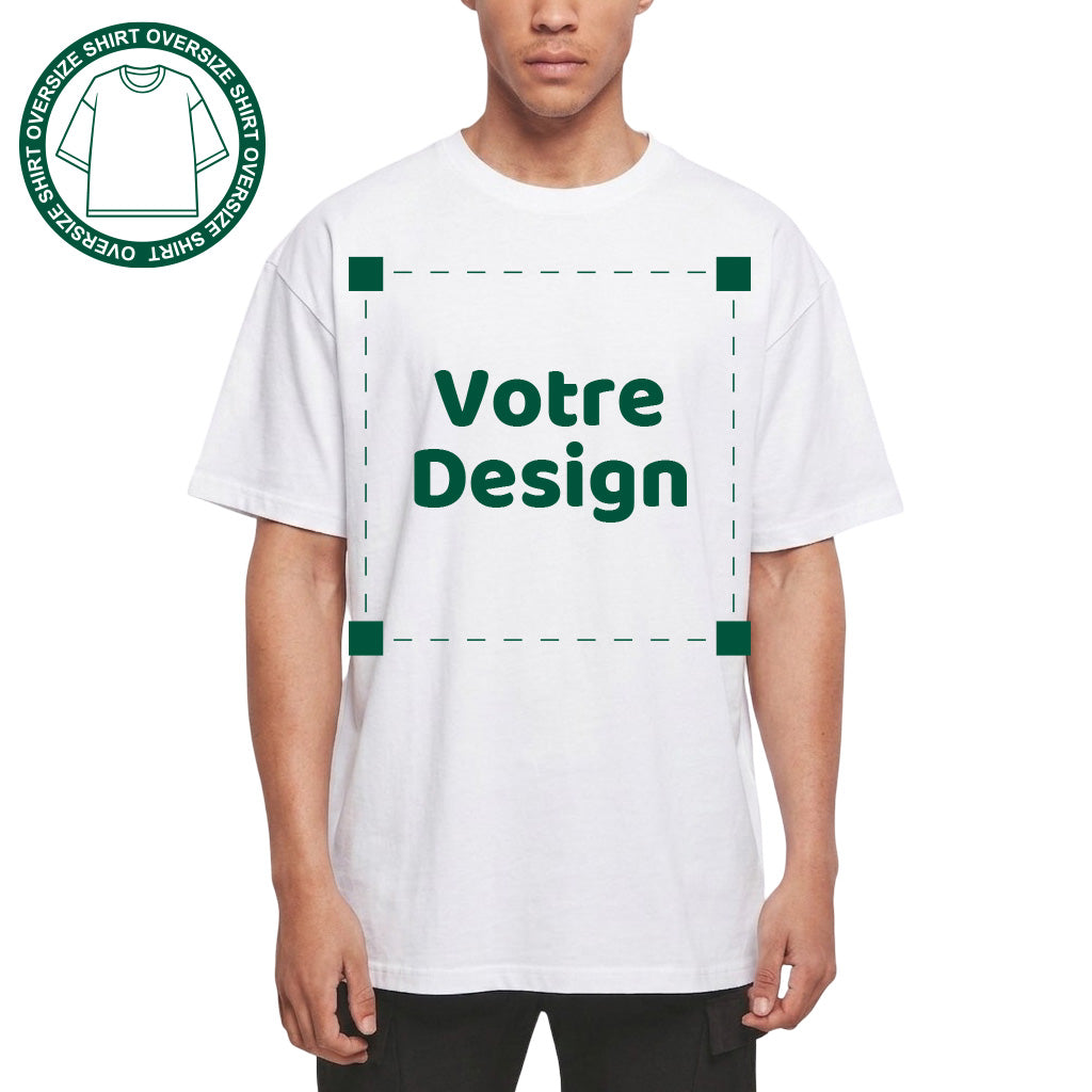T-shirt oversize personnalisé avec photo imprimée
